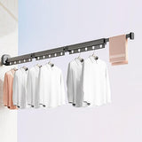 Wall Mounted Suction Cup Folding Clothes Drying Rack