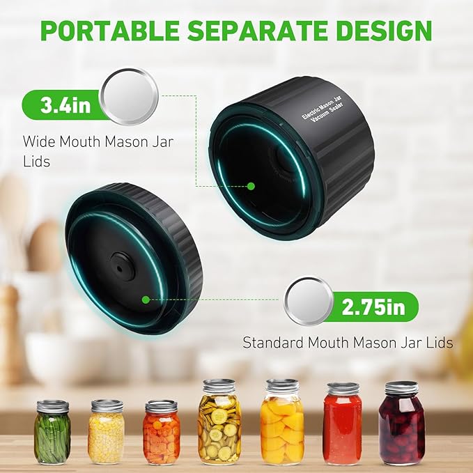 Electric Mason Jar Vacuum Sealer