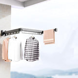 Wall Mounted Suction Cup Folding Clothes Drying Rack