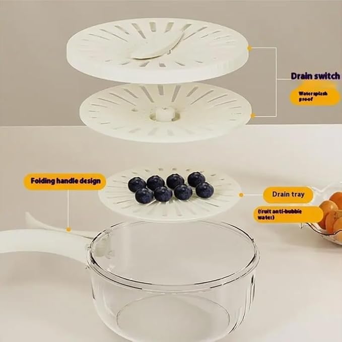 Multifunctional Fruit And Vegetable Washing Bowl