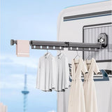 Wall Mounted Suction Cup Folding Clothes Drying Rack