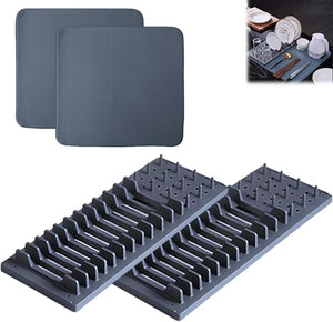 Kitchen Counter Drain Racks With Mats