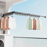 Wall Mounted Suction Cup Folding Clothes Drying Rack