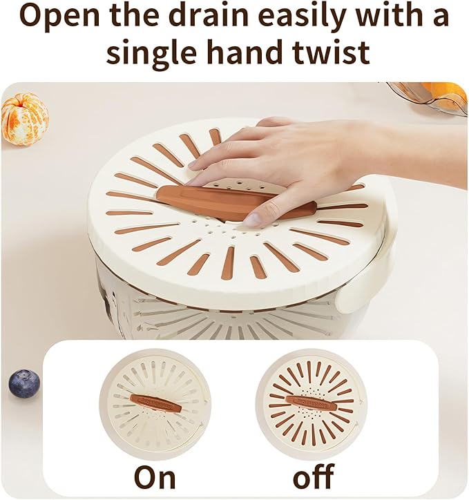 Multifunctional Fruit And Vegetable Washing Bowl