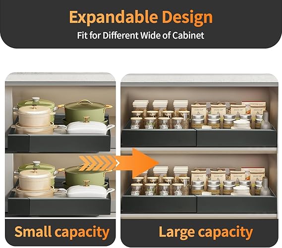 Multipurpose Pull-Out Cabinet Organizer