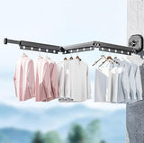 Wall Mounted Suction Cup Folding Clothes Drying Rack