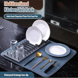 Kitchen Counter Drain Racks With Mats