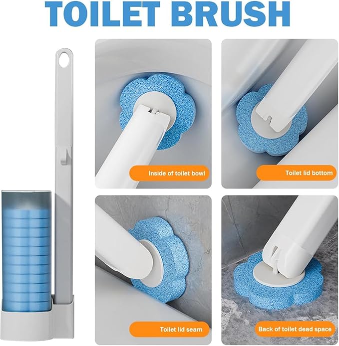 Disposable Toilet Brush Set