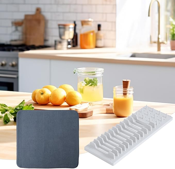 Kitchen Counter Drain Racks With Mats