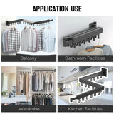 Wall Mounted Folding Clothes Hanger