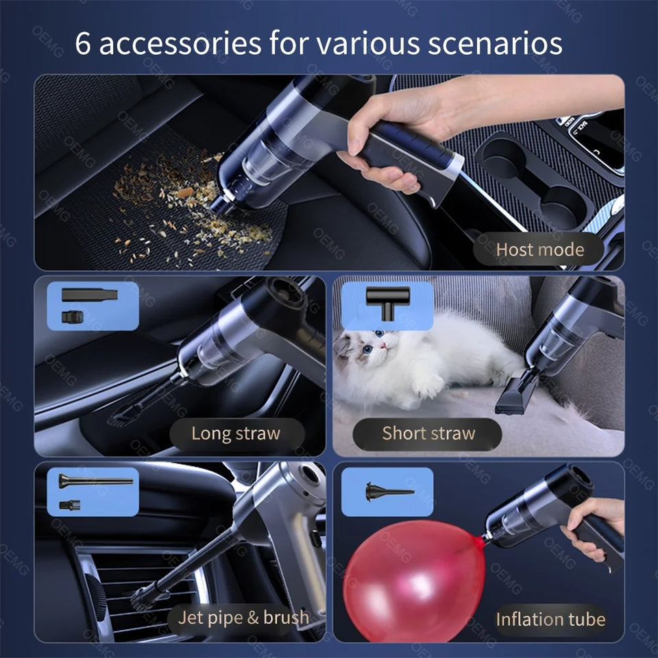 Cordless Handheld Auto Vacuum Home & Car Dual Use