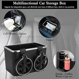 Car Arm Rest Cup Holders & Tissue Storage Box