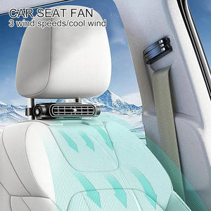 Car Headrest Portable Cooling Seat Fan pair ( 2 packs )